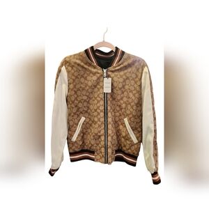 Vintage Coach Signature Souvenir Khaki Jacket Size XS